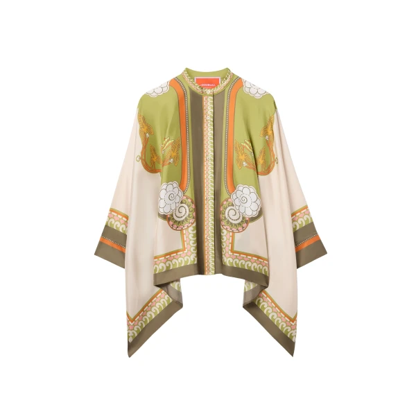 La DoubleJ Foulard Shirt in Ambrosia Placée Ivory