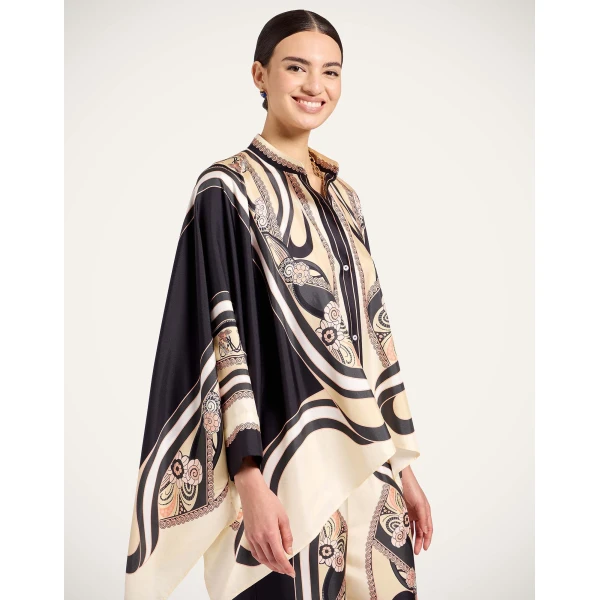 La DoubleJ Foulard Shirt in Ambrosia Placée Pale Pink, view 4