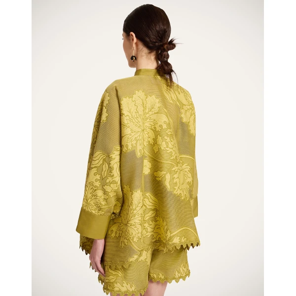 La DoubleJ Foulard Shirt in Solid Green, view 3
