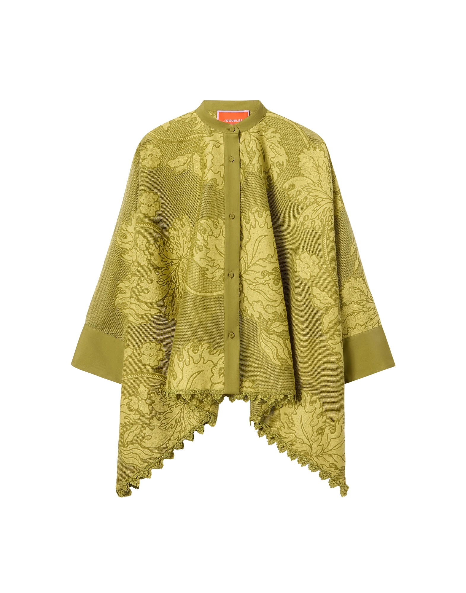 La DoubleJ Foulard Shirt in Solid Green