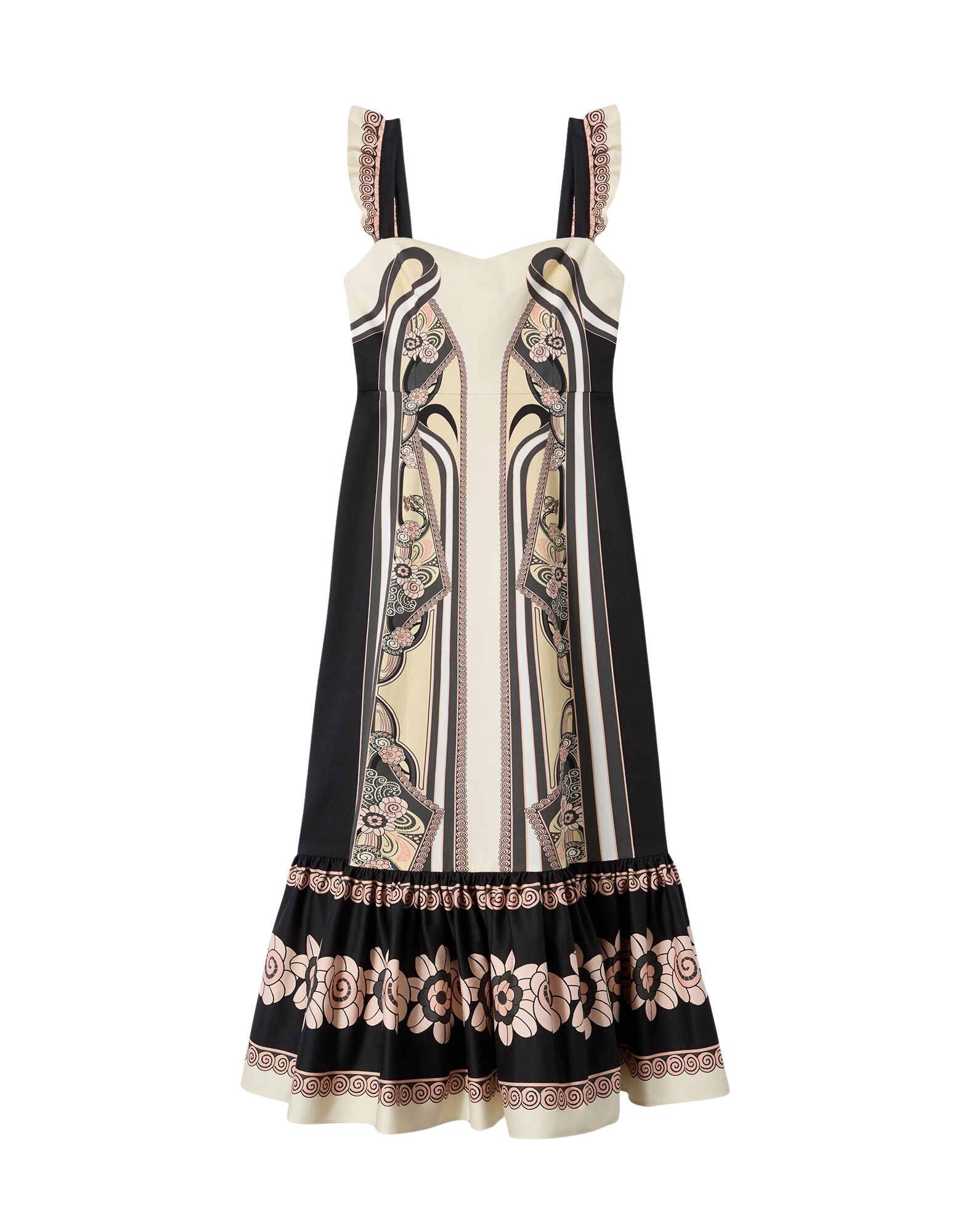 La DoubleJ Gingerbread Dress in Ambrosia Placée Pale Pink - Dresses - Milanese Maximalist Fashion at Luxury Shoes 