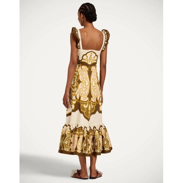 La DoubleJ Gingerbread Dress in Cocoon Placée Brown, view 3