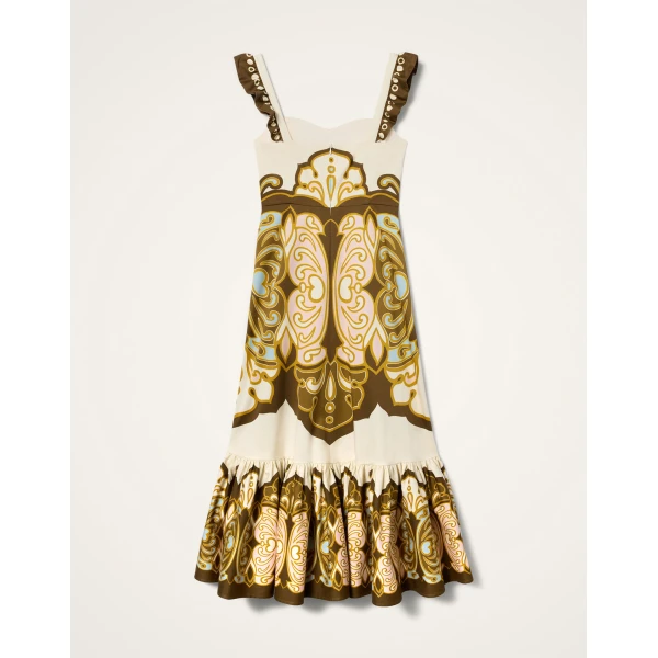 La DoubleJ Gingerbread Dress in Cocoon Placée Brown, view 6