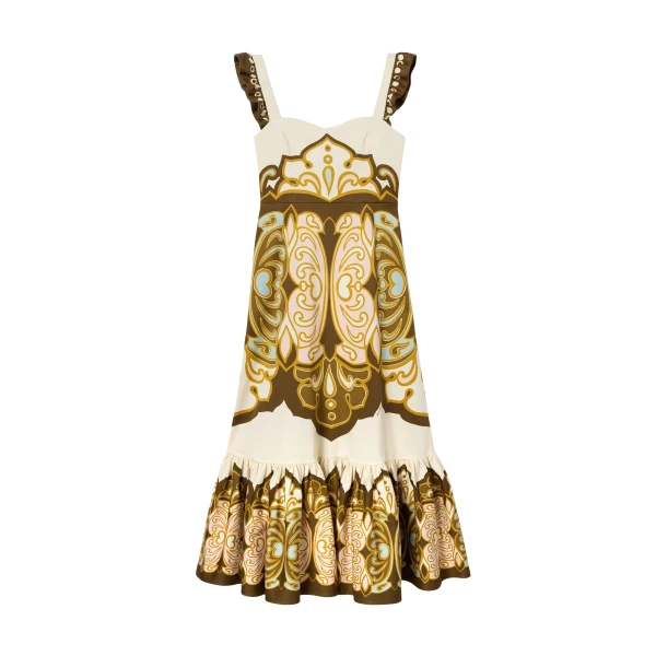 La DoubleJ Gingerbread Dress in Cocoon Placée Brown