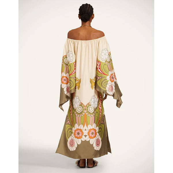 La DoubleJ Goddess Dress in Ambrosia Placée Ivory, view 3