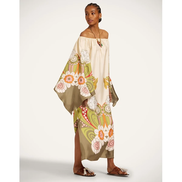 La DoubleJ Goddess Dress in Ambrosia Placée Ivory, view 4