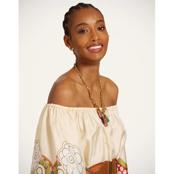 La DoubleJ Goddess Dress in Ambrosia Placée Ivory, view 5