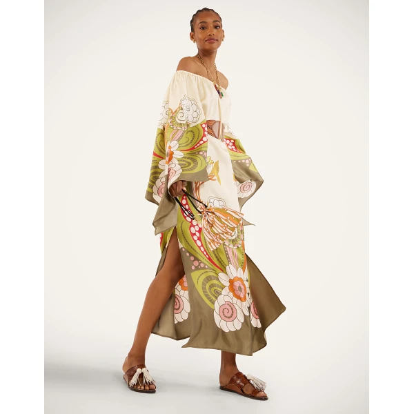 La DoubleJ Goddess Dress in Ambrosia Placée Ivory, view 6