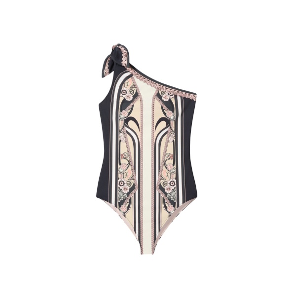 La DoubleJ Goddess Suit in Ambrosia Placée Pale Pink - Beachwear - Milanese Maximalist Fashion at Luxury Shoes 