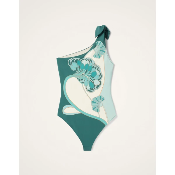 La DoubleJ Goddess Suit in Blooming Tulip Placée Mint, view 5