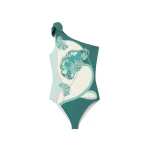 La DoubleJ Goddess Suit in Blooming Tulip Placée Mint