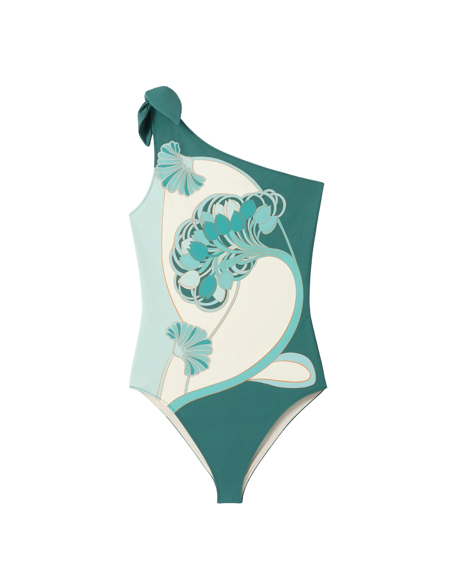 La DoubleJ Goddess Suit in Blooming Tulip Placée Mint