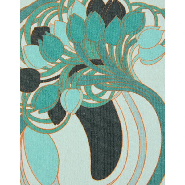 La DoubleJ Goddess Top in Blooming Tulip Placée Mint, view 6