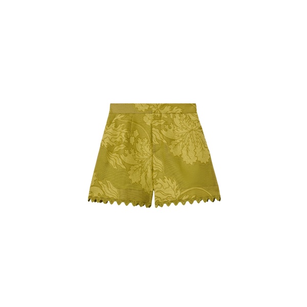 La DoubleJ Good Butt Shorts in Solid Green - Shorts - Milanese Maximalist Fashion at Luxury Shoes 