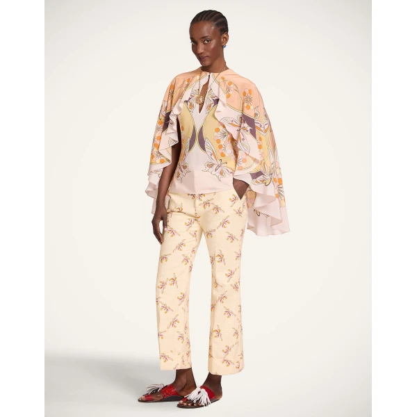 La DoubleJ Hendrix Pants in Farfalla Buttercream, view 4
