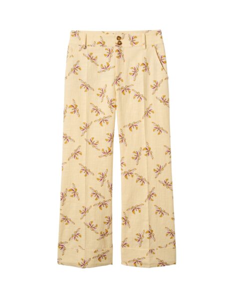 La DoubleJ Hendrix Pants in Farfalla Buttercream - Pants - Milanese Maximalist Fashion at Luxury Shoes 