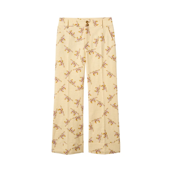 La DoubleJ Hendrix Pants in Farfalla Buttercream