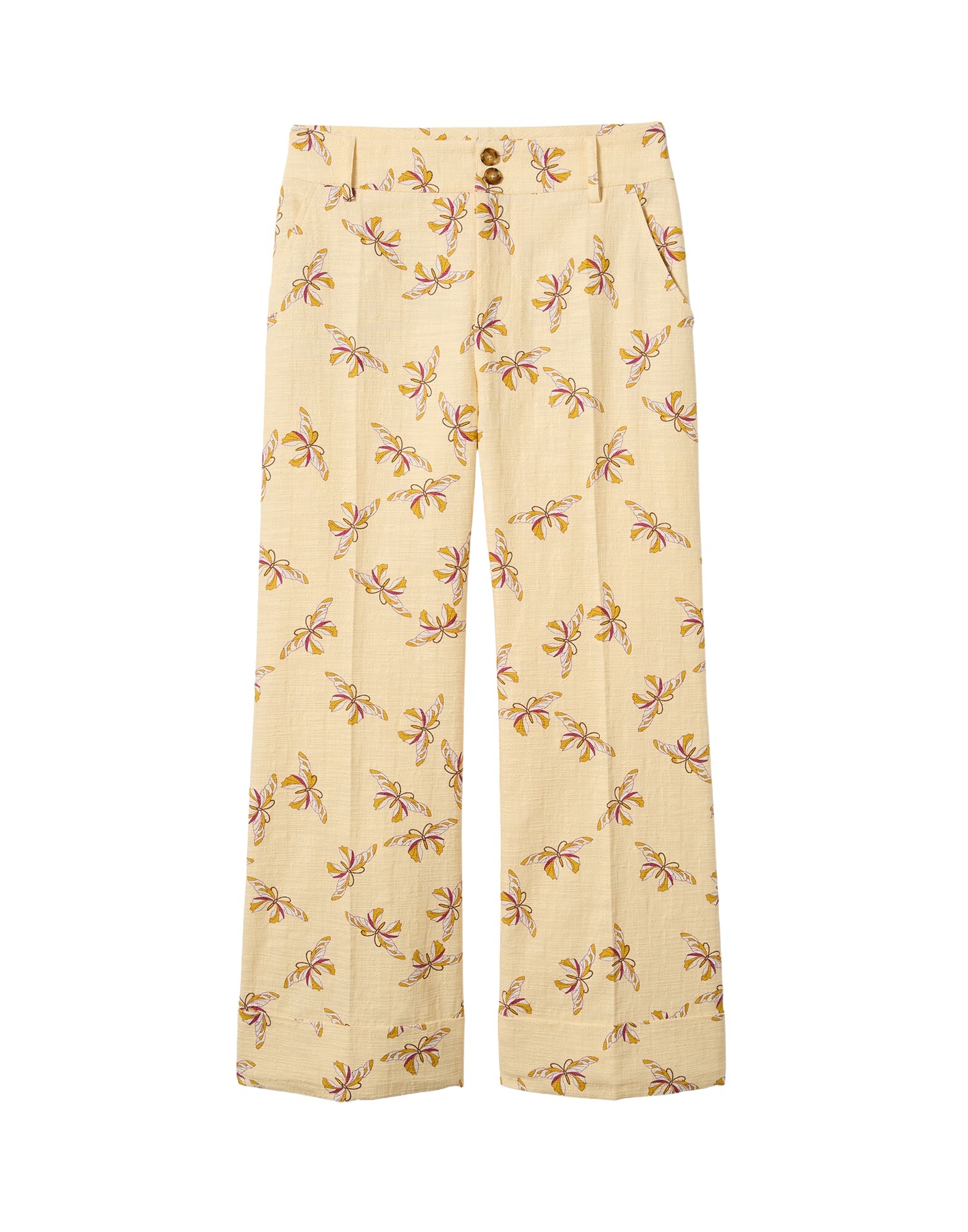 La DoubleJ Hendrix Pants in Farfalla Buttercream
