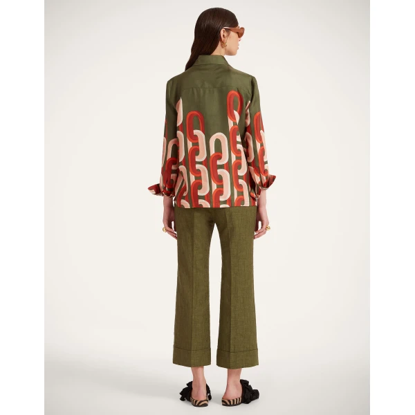 La DoubleJ Hendrix Pants in Solid Camouflage, view 6