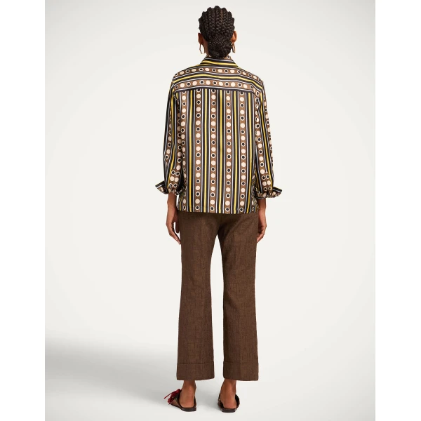 La DoubleJ Hendrix Pants in Solid Chocolate, view 3