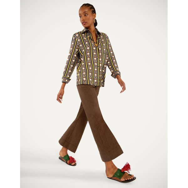 La DoubleJ Hendrix Pants in Solid Chocolate, view 4