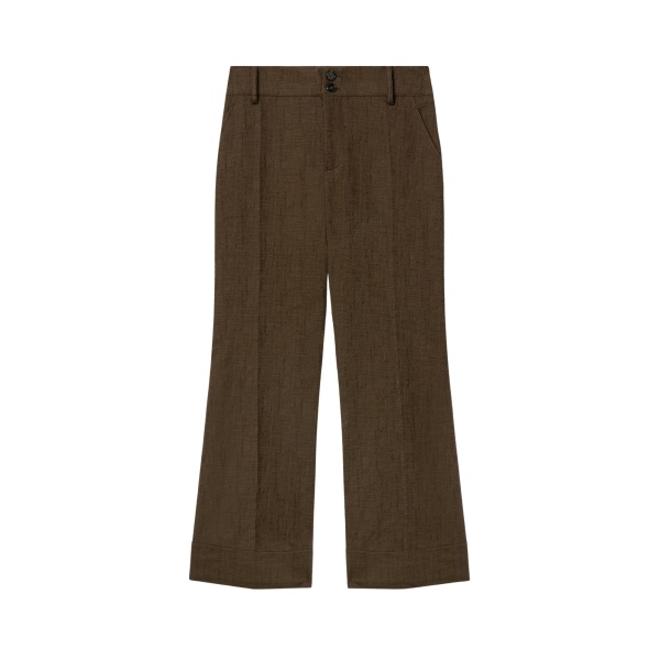 La DoubleJ Hendrix Pants in Solid Chocolate - Pants - Milanese Maximalist Fashion at Luxury Shoes 