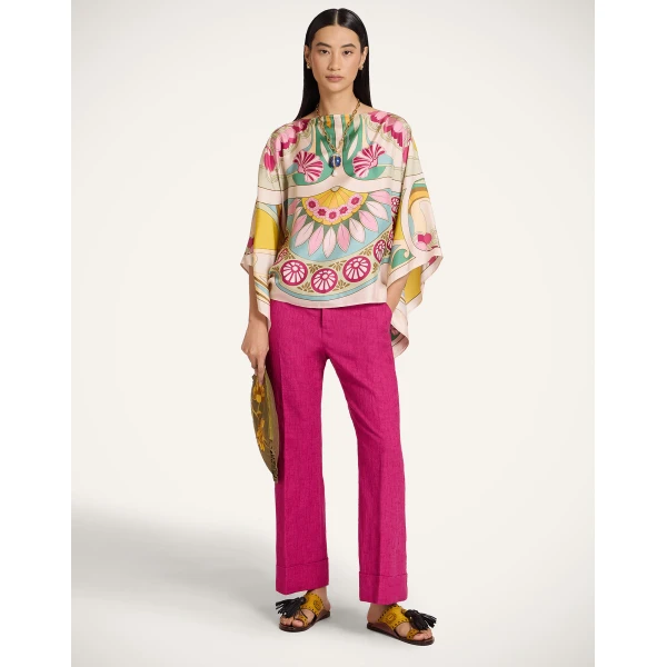 La DoubleJ Hendrix Pants in Solid Pink, view 2