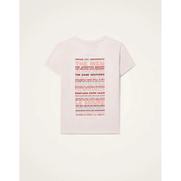 La DoubleJ High Tee Shirt in Solid Ecru, view 6