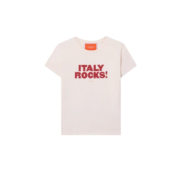 La DoubleJ High Tee Shirt in Solid Ecru