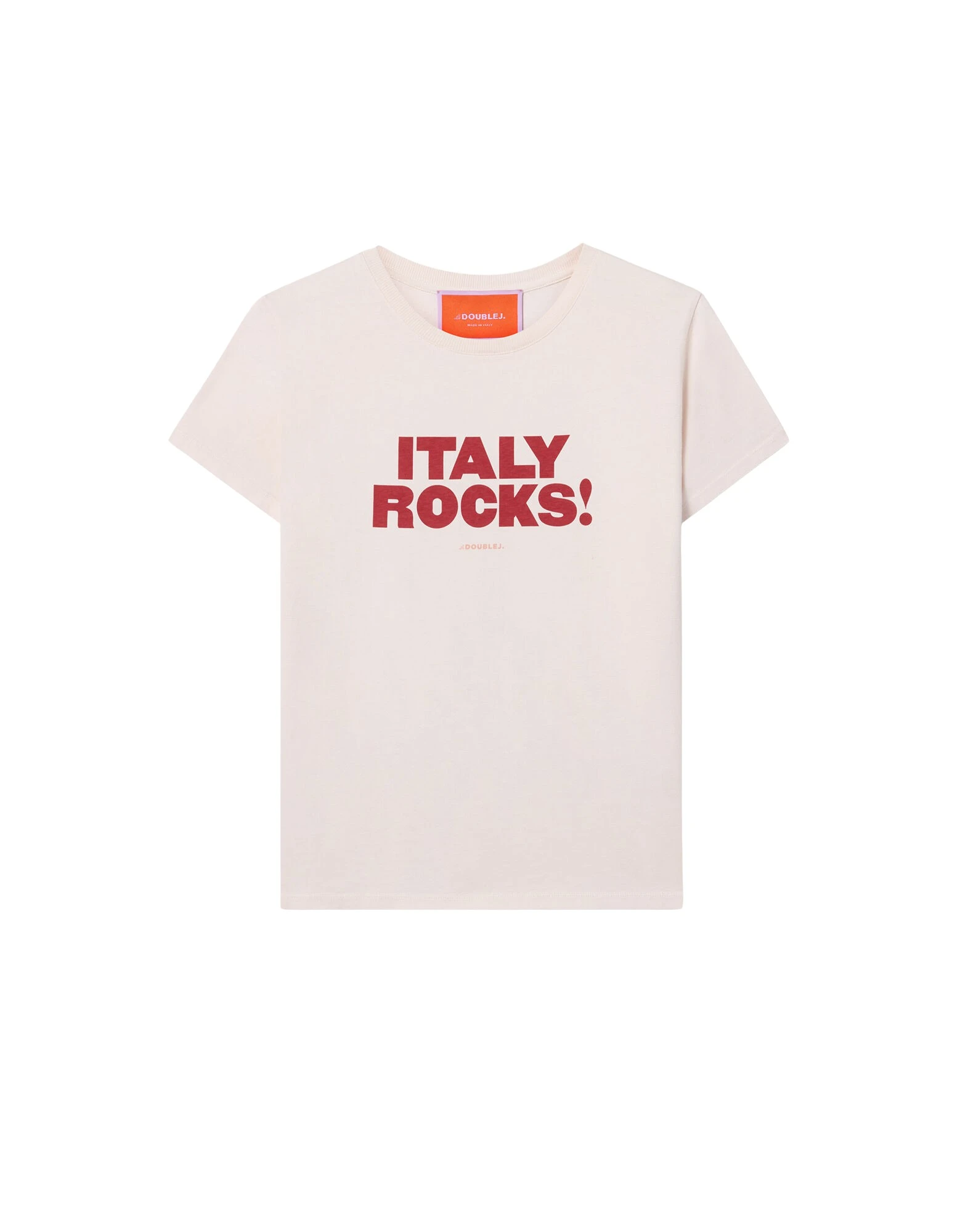 La DoubleJ High Tee Shirt in Solid Ecru