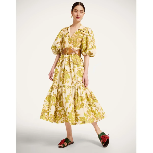 La DoubleJ Ischia Dress in Oasis Green, view 2