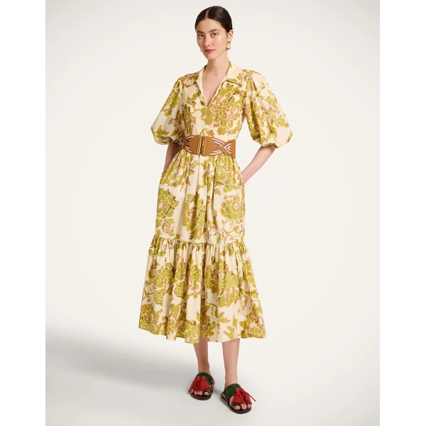 La DoubleJ Ischia Dress in Oasis Green, view 4