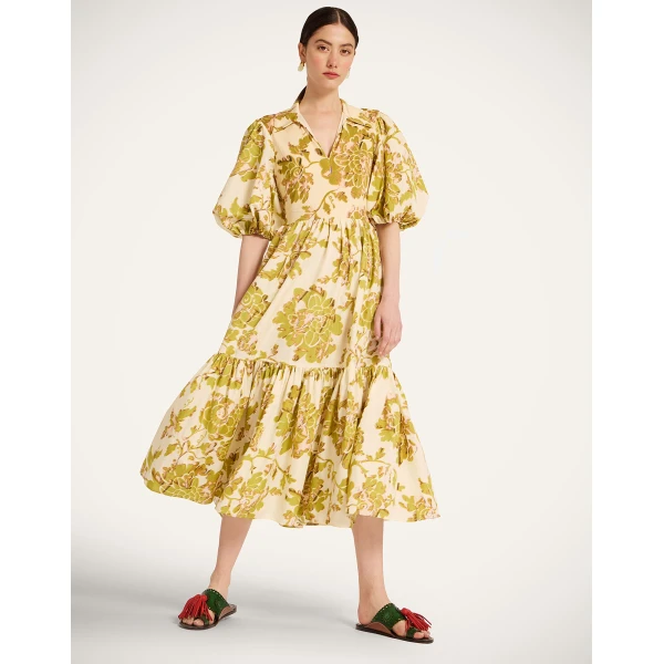 La DoubleJ Ischia Dress in Oasis Green, view 5