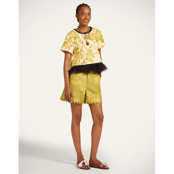 La DoubleJ La Scala Tee in Oasis Green Top, view 6