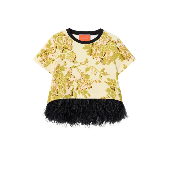 La DoubleJ La Scala Tee in Oasis Green