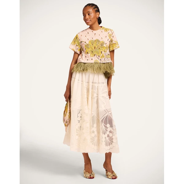 La DoubleJ La Scala Tee in Swathe Pink Top, view 5