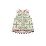 La DoubleJ La Scala Top in Florette Tiles Ecru