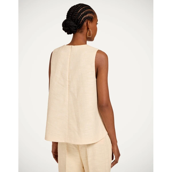 La DoubleJ La Scala Top in Solid Ivory, view 3