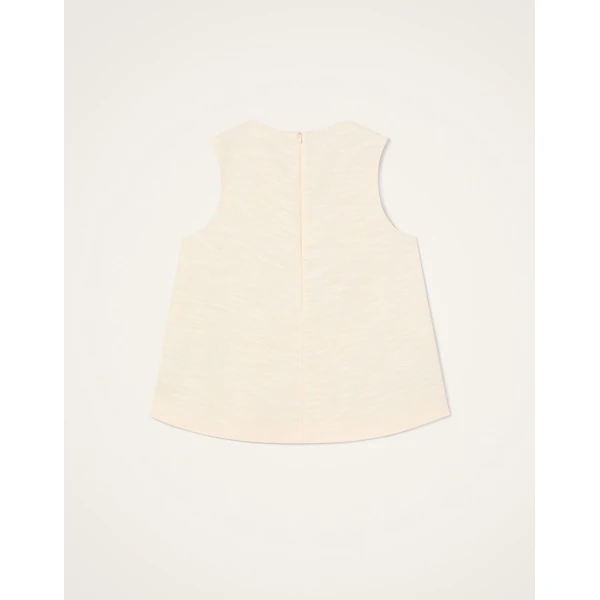 La DoubleJ La Scala Top in Solid Ivory, view 6