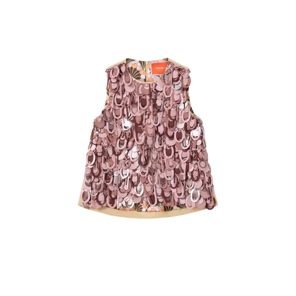 La DoubleJ La Scala Top in Solid Light Beige