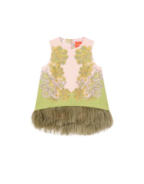 La DoubleJ La Scala Top in Swathe Pink - Tops - Milanese Maximalist Fashion at Luxury Shoes 