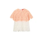 La DoubleJ Lacey House T-Shirt in Solid Apricot Top