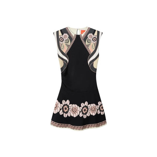 La DoubleJ Lela Mini Dress in Ambrosia Placée Black