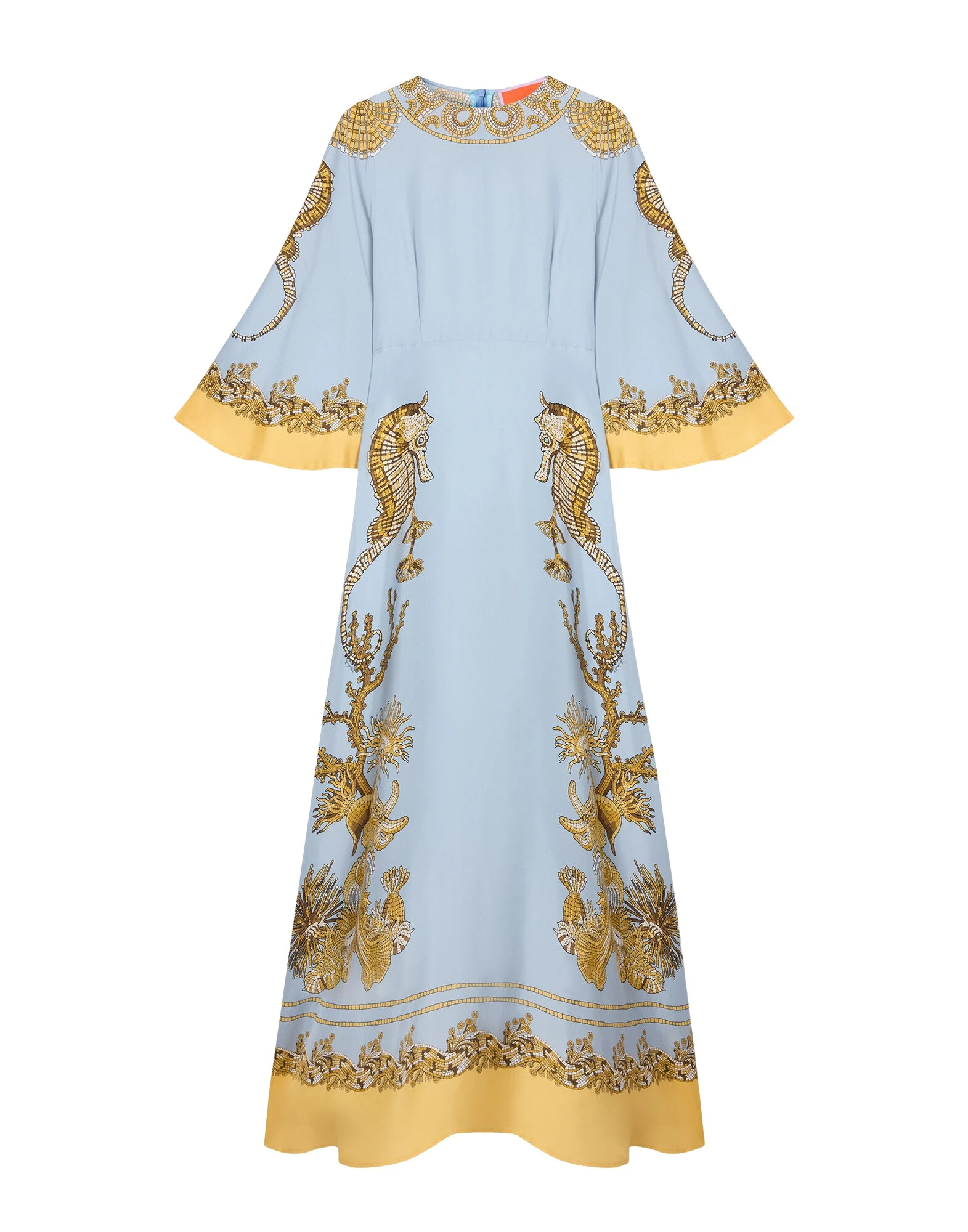 La DoubleJ Long Sorella Dress in Oceania Placée Light Blue