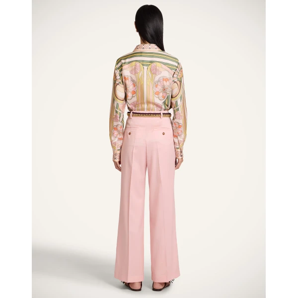 La DoubleJ Loose Pants in Solid Pink, view 3