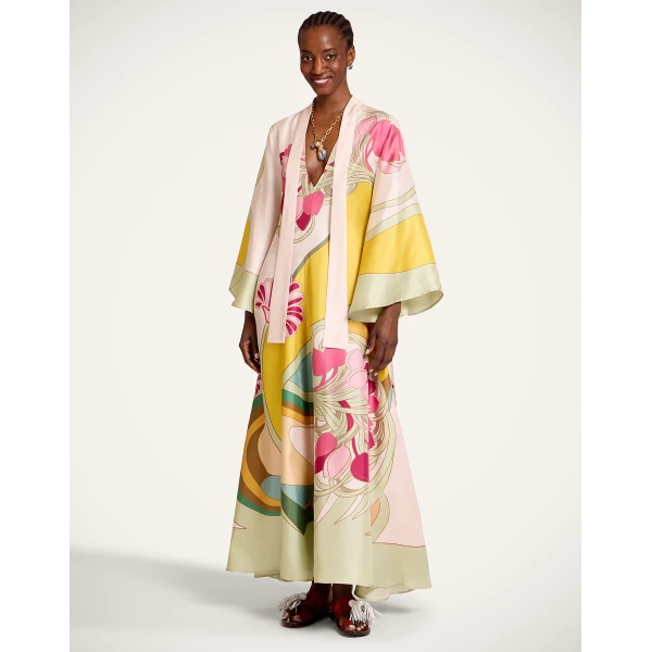 La DoubleJ Magnifico Dress in Tulip Placée Green, view 2