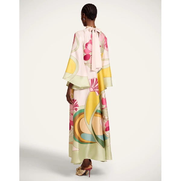 La DoubleJ Magnifico Dress in Tulip Placée Green, view 3