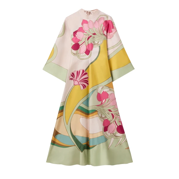 La DoubleJ Magnifico Dress in Tulip Placée Green