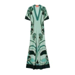 La DoubleJ Marlene Dress in Blooming Tulip Placée Mint