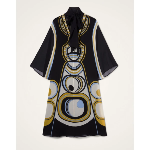 La DoubleJ Midi Magnifico Dress in Sanctuary Placée Black, view 6